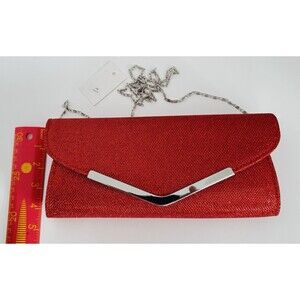 Clutch Purse Women Red Sparkling Special Occasions Prom Wedding Christmas Hoilda
